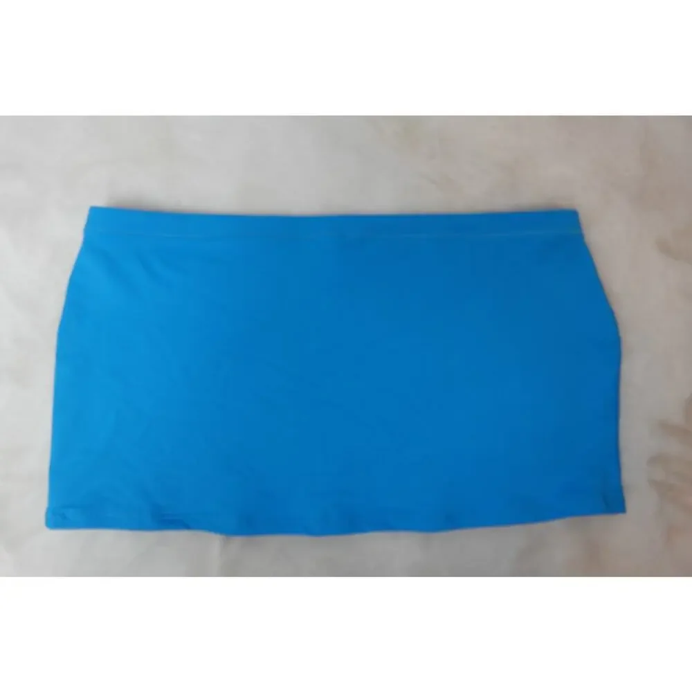 Skims Recycled Swim Micro Mini Skirt in Turquoise size small